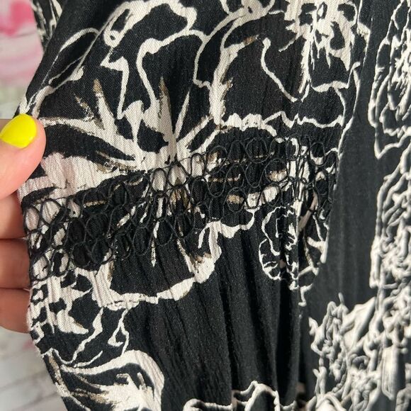 Free people long sleeve tree swing tunic mini dress - Picture 11 of 16